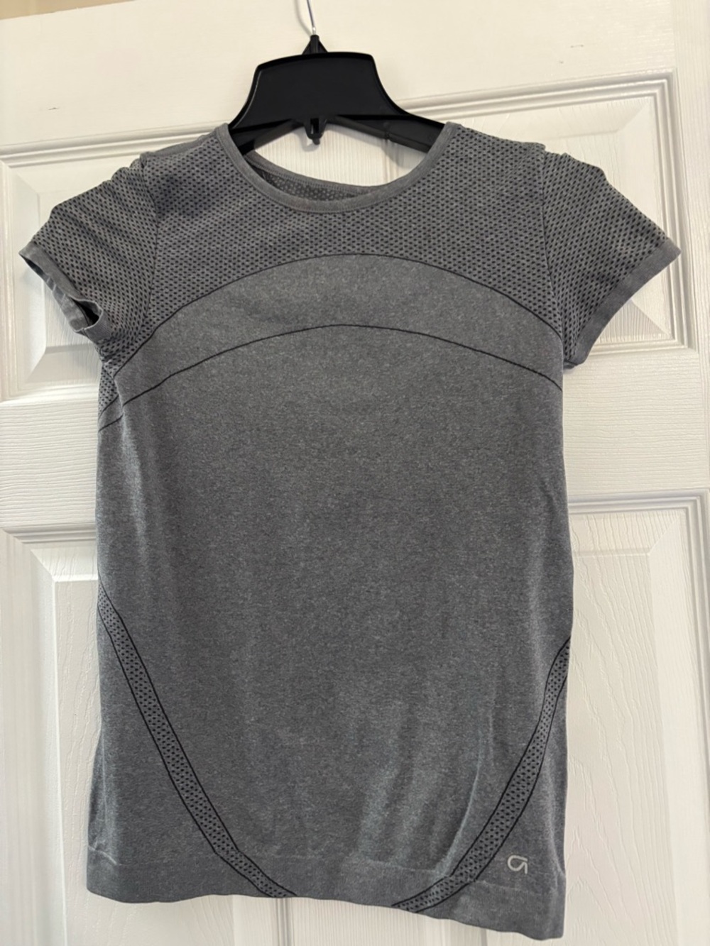 GAP Gray Athletic Mesh Yoke Tee